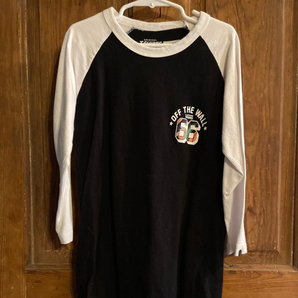 Vans 3/4 Baseball Tee | Boys Small {Womens XS}